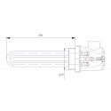 Heizstab 10 KW 3 x 230 Y 6/4" mit Abdeckung Heizelement Heizpatrone