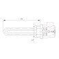 Heizstab 10 KW 3 x 230 Y 6/4" mit Abdeckung Heizelement Heizpatrone