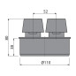 Abwasser Rohrbelüfter Ø110 Belüftungsventil HT KG Rohre