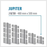 JUPITER  Weiß - BADHEIZKÖRPER MITTELANSCHLUSS HEIZKÖRPER