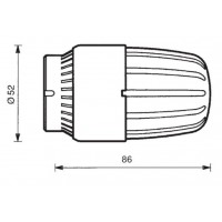 Thermostat HERZ Herzcules Thermostatkopf M 28x1,5 Kopf Ventil Heizung Heizkörper Fühler