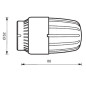 Thermostat HERZ Herzcules Thermostatkopf M 28x1,5 Kopf Ventil Heizung Heizkörper Fühler