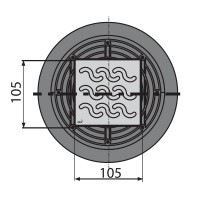 Bodenablauf Senkrecht Duschablauf Badablauf Design Messing begehbare Dusche DN 50 Siphon Geruchsverschluss