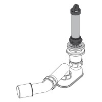 Dusche Ablaufgarnitur DN 50 Ablaufbogen Geruchsverschluss Siphon Sifon Duschtassse Garnitur