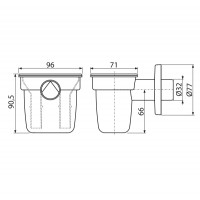 Ablauf für Kondensat DN32 Siphon Sifon Trichter Tropfsiphon Ablauftrichter Heizung Leck Wasser