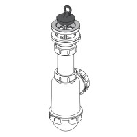 Spültisch Flaschen Siphon Rostfreies Gitter DN 70 Universal DN40/50 Ablaufgarnitur Ablauf Spülbecken Spüle