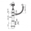 Spültisch Siphon mit Überlauf Edelstahl Gitter DN 70 Universal DN40/50 Ablaufgarnitur Ablauf Spülbecken Spüle