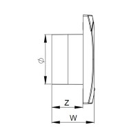 Wandventilator  Ø 100 mm