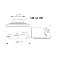 Dusche Ablaufgarnitur DN 50  Chrom  Push Up  45 l/min Ablaufbogen Geruchsverschluss Siphon Sifon Duschtassse Garnitur