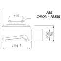 Dusche Ablaufgarnitur DN 50  Chrom  Stopfen  60 l/min Ablaufbogen Geruchsverschluss Siphon Sifon Duschtassse Garnitur